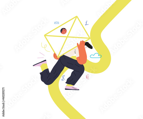 Startup illustration. Concept of building new business