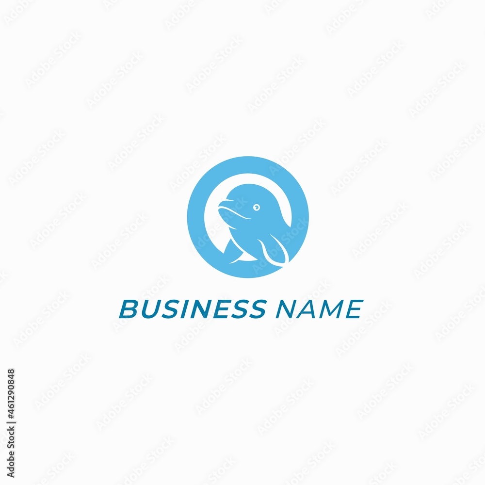 design circle logo creative whale beluga design circle logo creative whale beluga