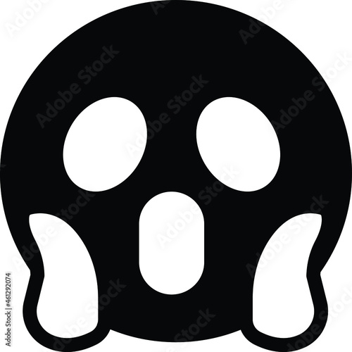 Surprised emoji Vector icon that can easily modify or edit

