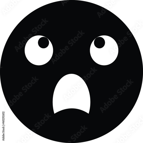 Surprised Emoji Vector icon that can easily modify or edit

