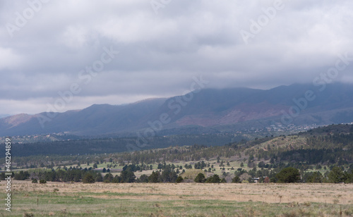 storm clouds over the mountains in Colorado Springs © Dan