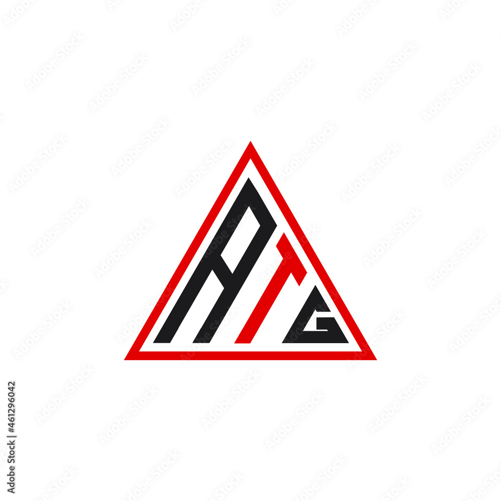 ATG letter logo design on white background.ATG creative initials letter ...