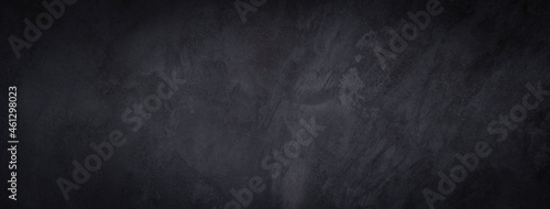 Panorama of dark concrete wall texture backgrounds 