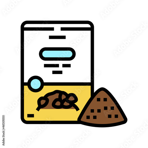 buckwheat flour bag color icon vector. buckwheat flour bag sign. isolated symbol illustration