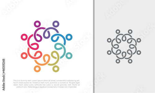 Global Community Logo Icon Elements Template. Community human Logo template vector. Community health care. Abstract Community logo. Social Networking logo designs.