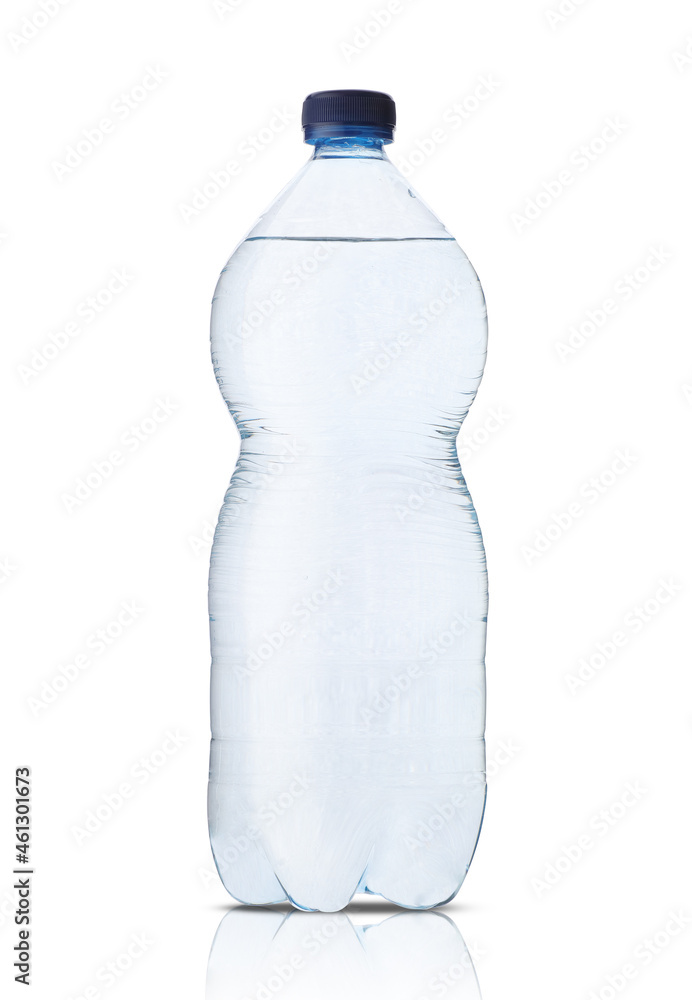 medium plastic bottle with mineral water medium plastic bottle with mineral water