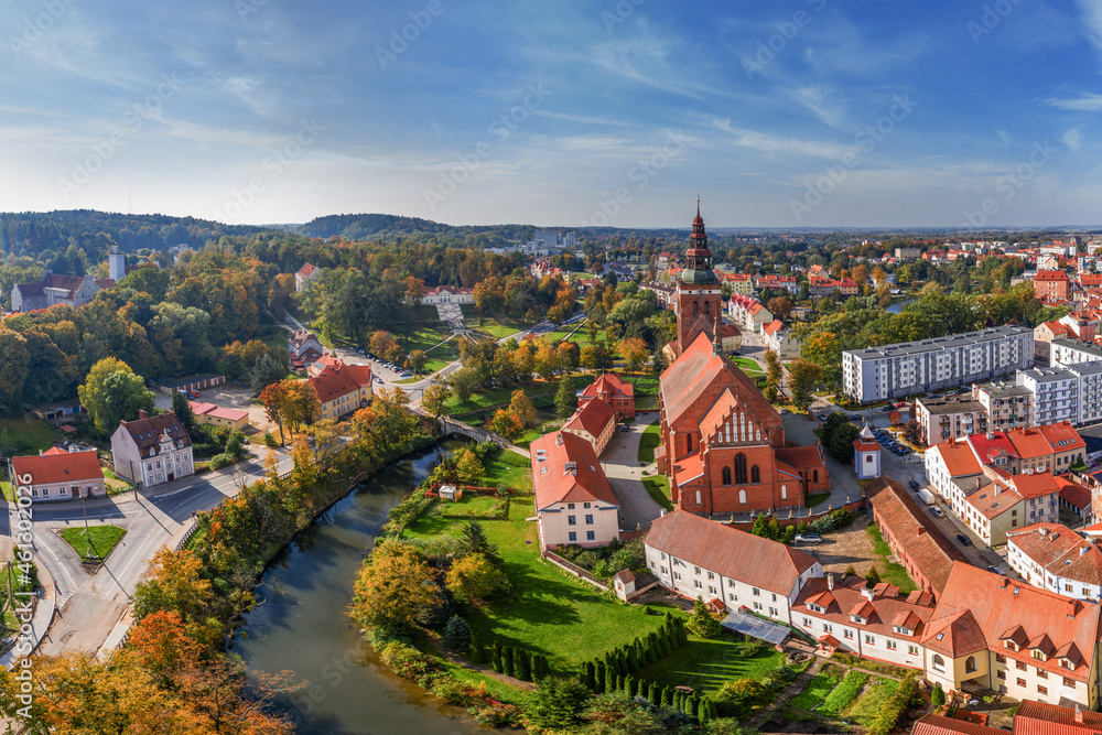 Lidzbark Warmiński-miasto na Warmii w północno-wschodniej Polsce
