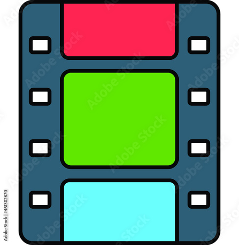 Film Vector icon that can easily modify or edit

