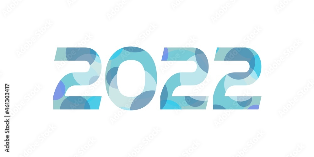 nowoczesny rok 2022 - obrazy, fototapety, plakaty 