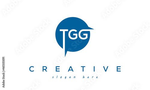 TGG creative circle letters logo design victor photo