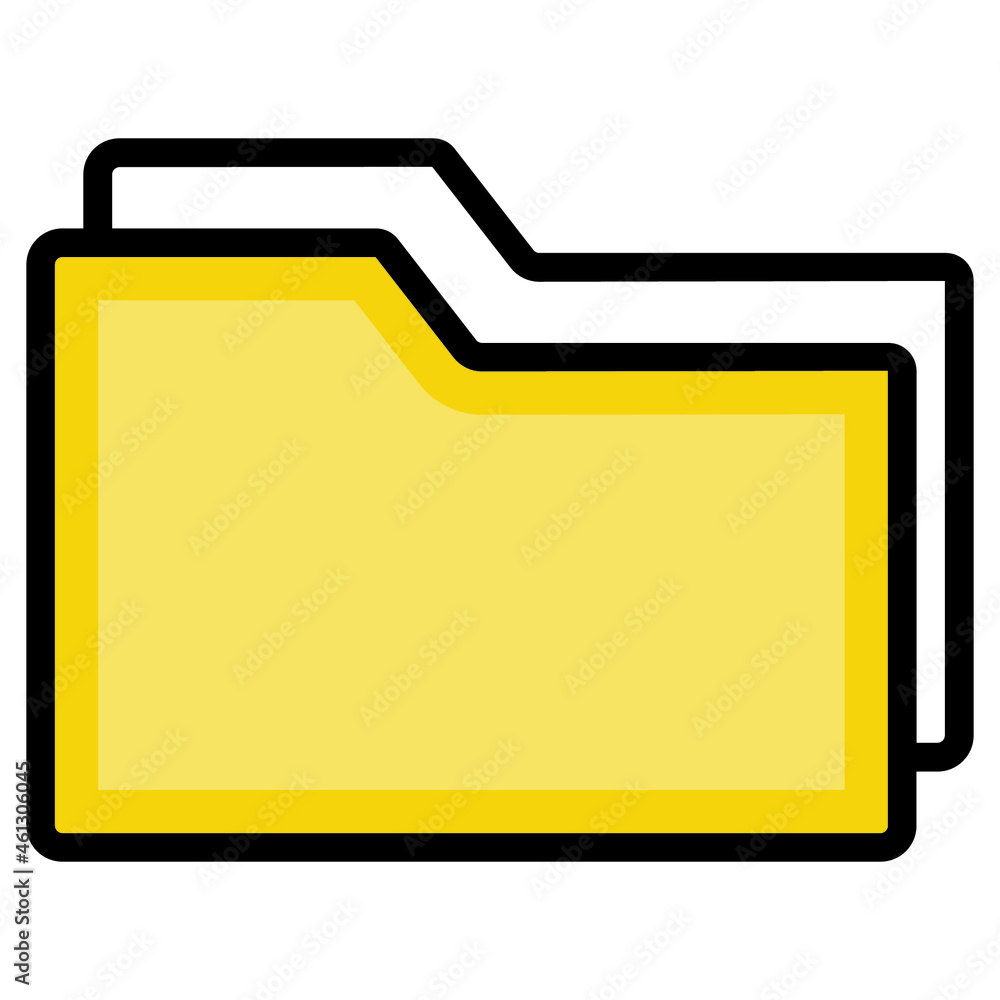 Folder Line Style vector icon which can easily modify or edit

