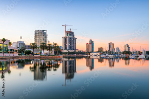 St. Petersburg, Florida, USA Downtown City Skyline