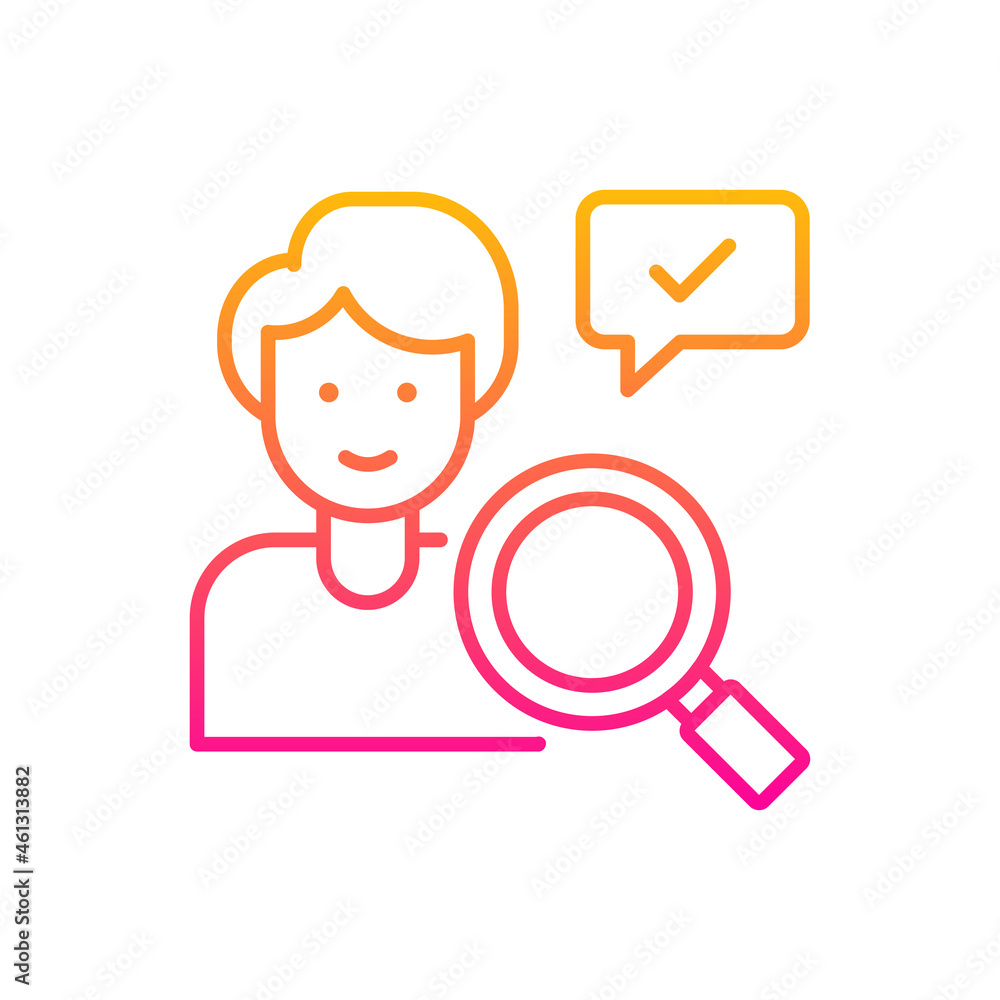 Applicant vector gradient icon style illustration. EPS 10 file Applicant vector gradient icon style illustration. EPS 10 file