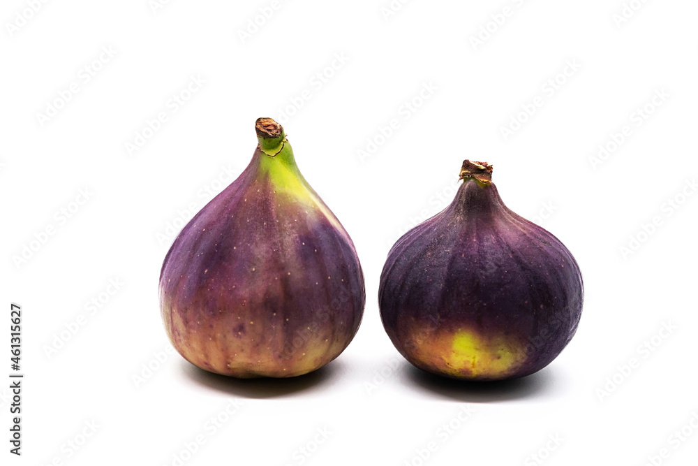 Fresh ripe figs isolated on white background. Fresh ripe figs isolated on white background.