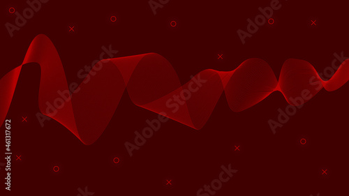Abstract vector smooth color wave. Blue flow curve motion illustration. Smoke design. Vector lines.