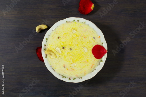 indian gujarati traditional festival sweet food sevaiya kheer  photo