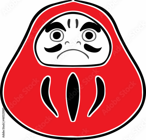 Vector illustration of Japanese Daruma Doll