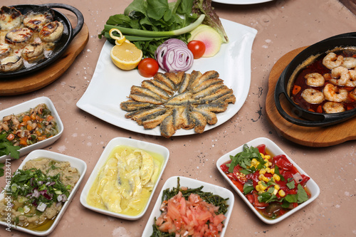 grilled fish and good appetizers
