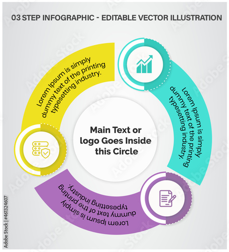 7 Steps Infographics Design Template - Graph, Pie chart, workflow layout, squire diagram, brochure, report, presentation, web design. Editable Vector illustration