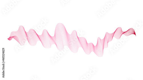 Abstract backdrop with wave gradient lines