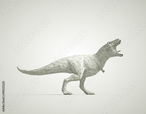 Low poly tyrannosaurus-rex