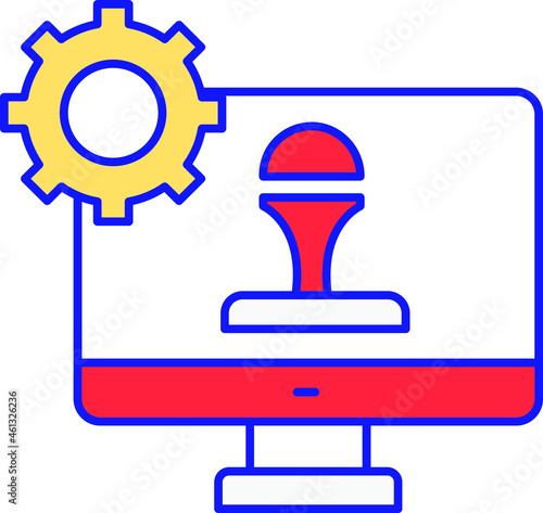 Game development Vector icon that can easily modify or edit


