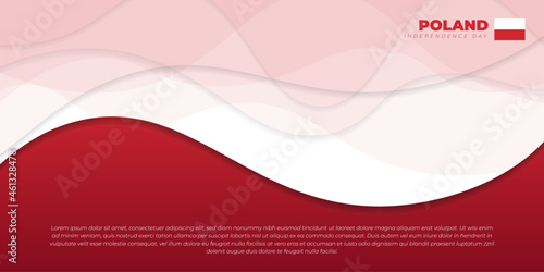 Fotografie, Obraz Red and white abstract background
