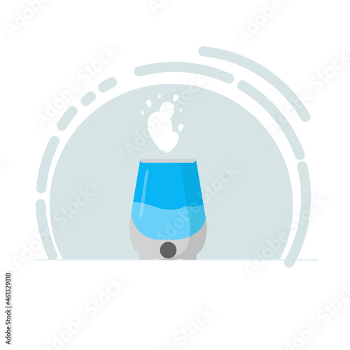 Humidifier. Modern device for air purification. Stylish icon in cartoon style.