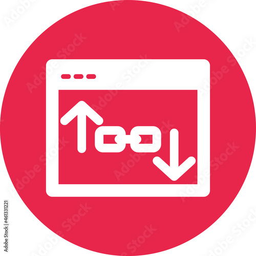 Hyperlink Vector icon that can easily modify or edit

