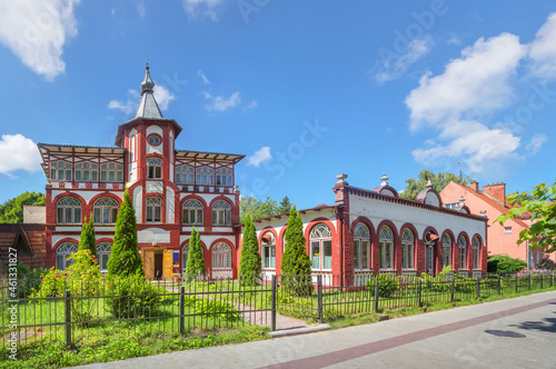Beautiful house in the city center. Svetlogorsk, Kaliningrad region, Russia