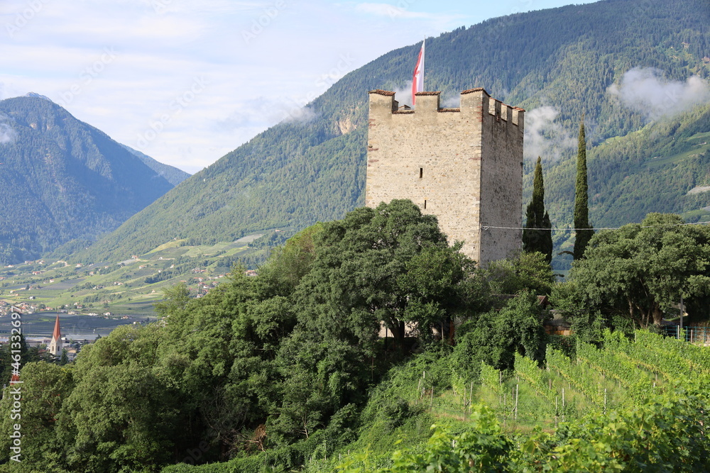 castle in the mountains merano