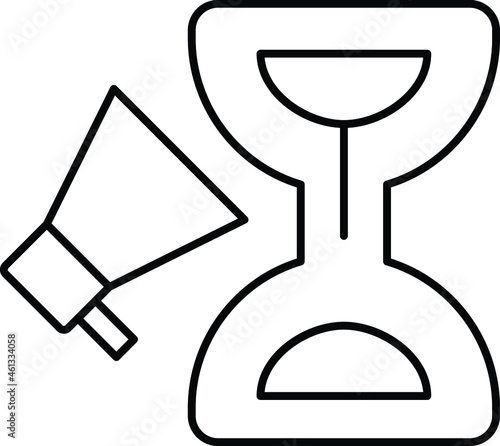 Campaign timing Vector icon that can easily modify or edit

