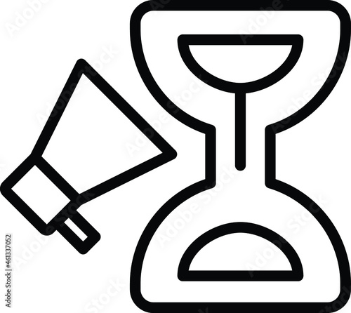 Campaign timing Vector icon that can easily modify or edit

