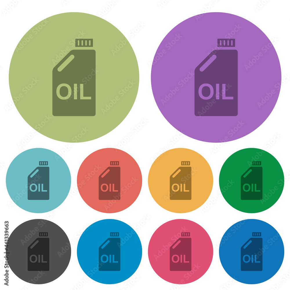 Oil canister color darker flat icons Oil canister color darker flat icons