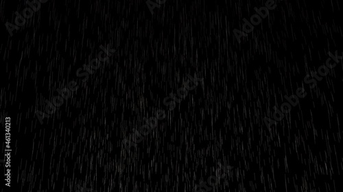 Heavy rain drop in rainy season effect on black screen photo