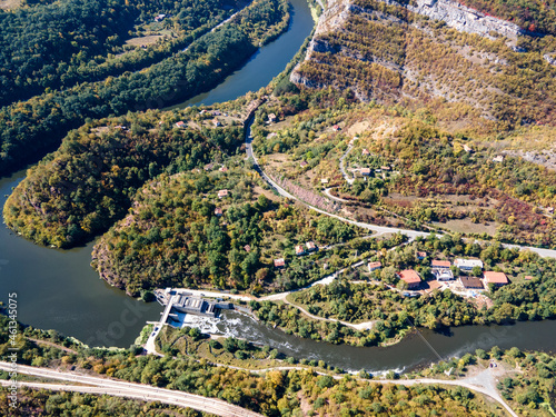 Aerial view of Iskar river Gorge, Balkan Mountains, Bulgaria photo