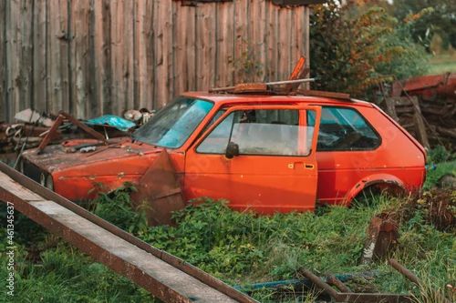 Obraz  z motywem old rusty car