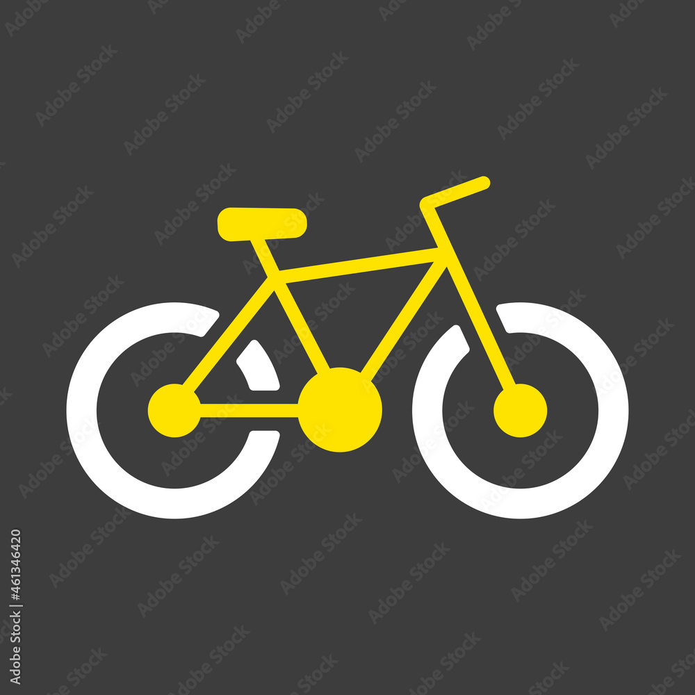 Bicycle vector icon. Camping sign Bicycle vector icon. Camping sign