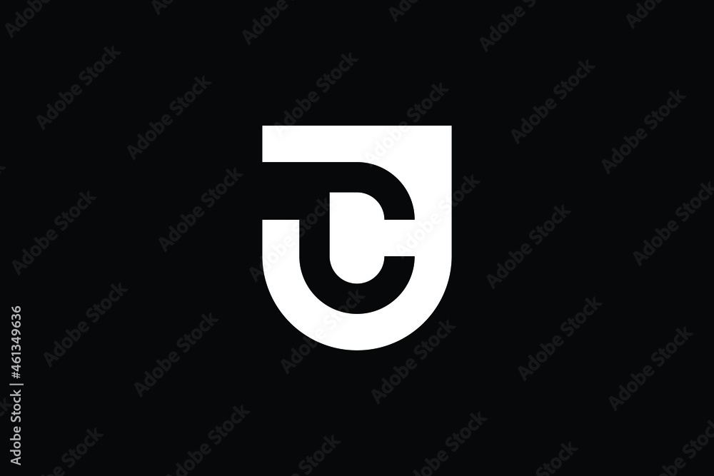 JC logo letter design on luxury background. CJ logo monogram initials letter concept. JC icon logo design. CJ elegant and Professional letter icon design on black background. C J JC CJ