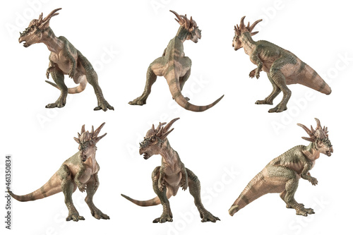 Fototapeta Naklejka Na Ścianę i Meble -  Stygimoloch Dinosaur on white background