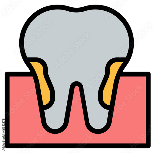 Decayed Color line icon