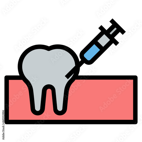 anesthesia Color line icon