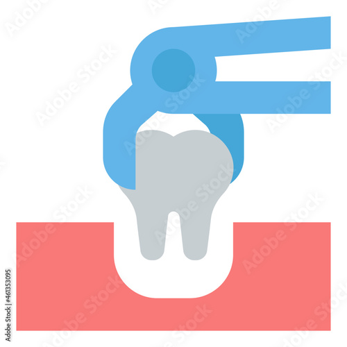Tooth Extraction flat icon