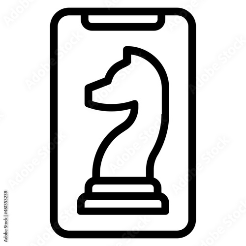 smartphone line icon