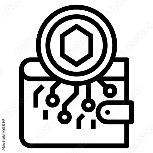 wallet outline icon