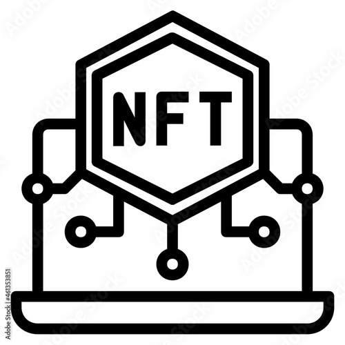 laptop line icon