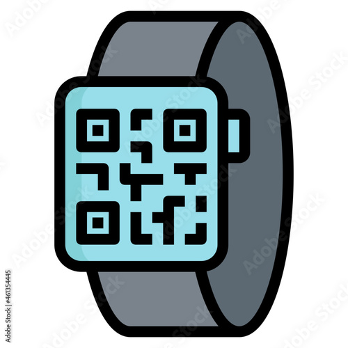 qrcode Color line icon