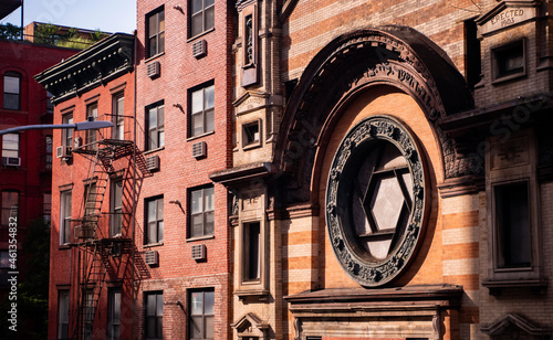 A synagogue built in 1903 on Rivington Street in the Lower East Side of Manhattan. 