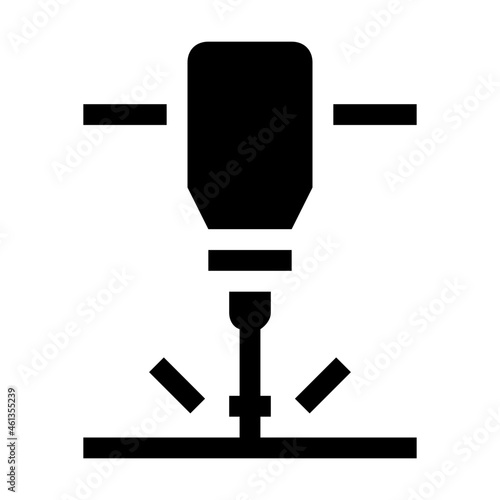 jackhammer glyph icon