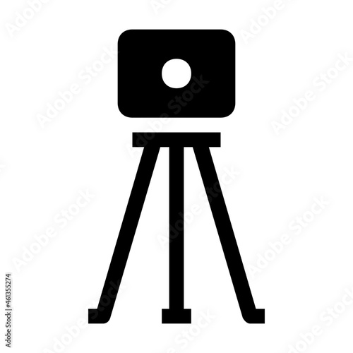theodolite glyph icon